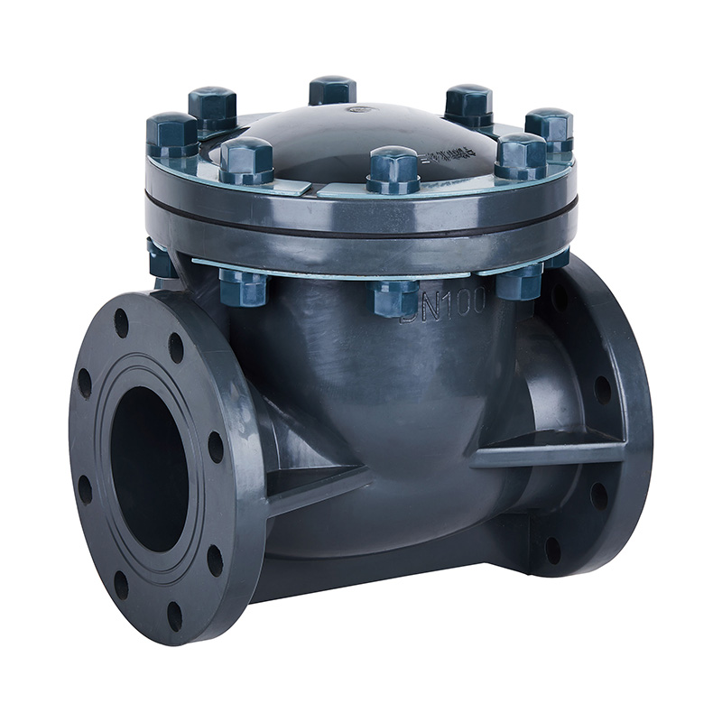 PVC-U H44F-10U 旋啟式止回閥 DN15-300 1/2