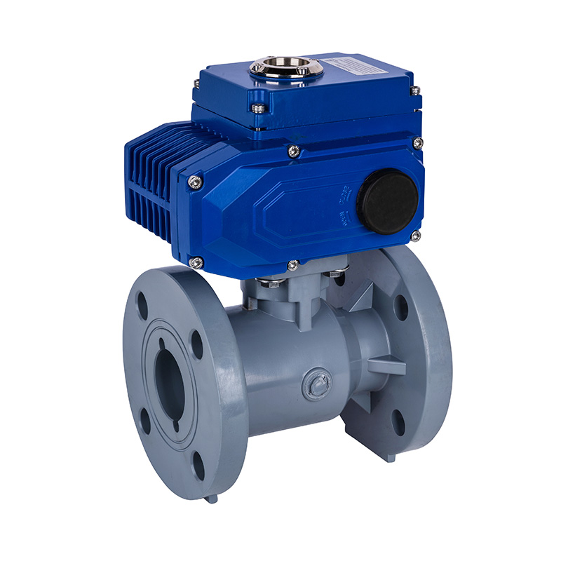 PVC-C D941F-10V 電動(dòng)法蘭球閥 DN20-300 20A-300A日標(biāo)