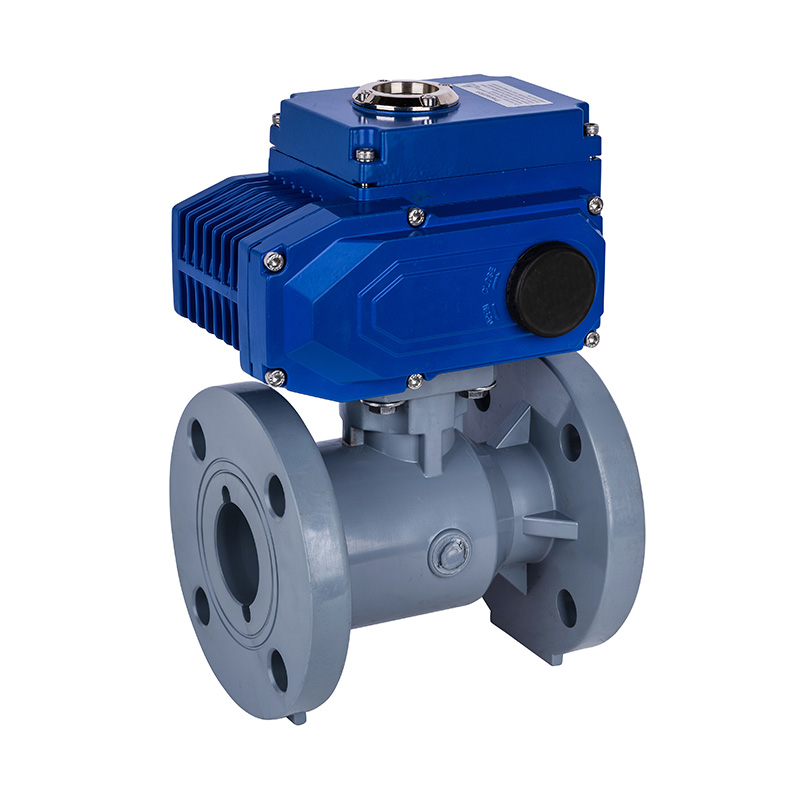 PVC-C D941F-10V 電動(dòng)法蘭球閥 DN15-300國(guó)標(biāo)