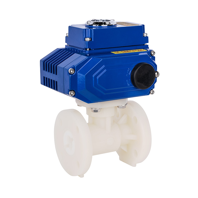 PVDF D941F-10F 電動(dòng)法蘭球閥 DN20-300 20A-300A日標(biāo)