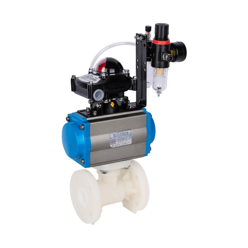 PVDF Q641F-10F 氣動(dòng)法蘭球閥 DN15-300國(guó)標(biāo)